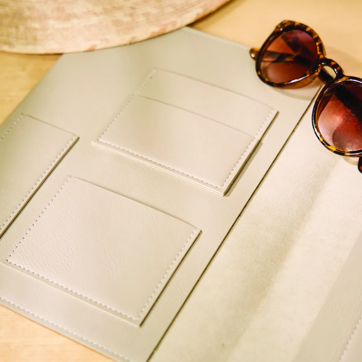 Happy Planner Deluxe Taupe housse agenda Classic simili cuir