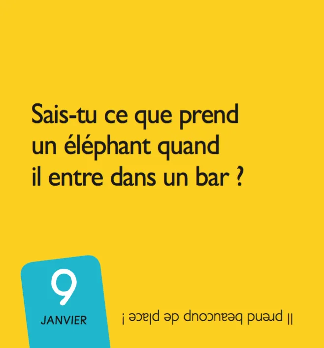 Frigobloc 365 devinettes délirantes mini calendrier enfant