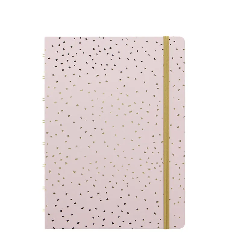Filofax Confetti A5 carnet rechargeable anthracite ligné