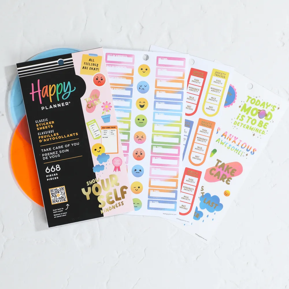 Happy Planner Take Care of You stickers Value Pack 688