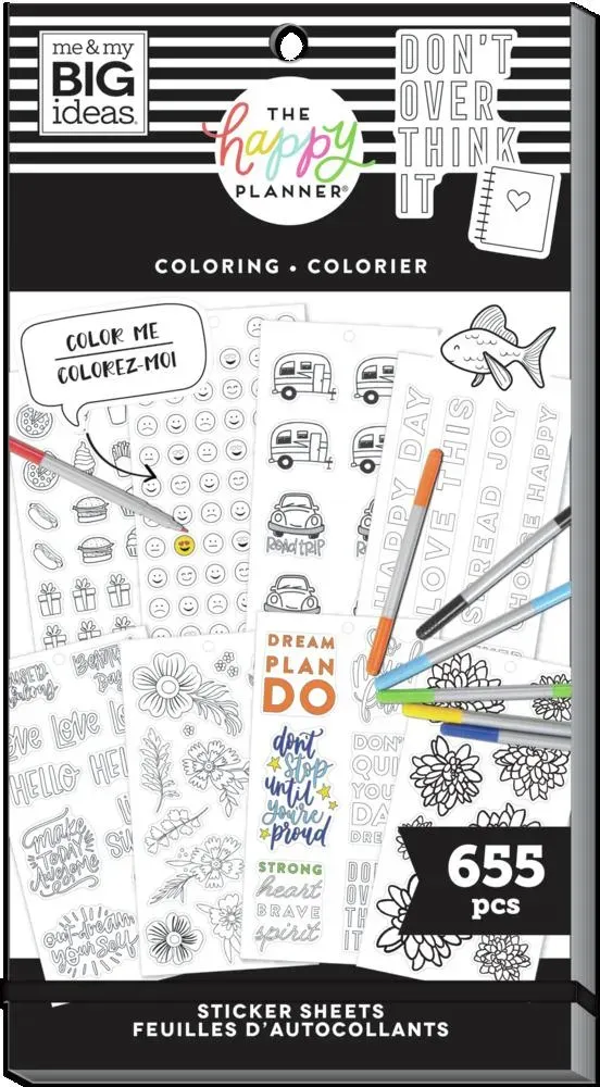 Happy Planner Color Your Own stickers 655 à colorier