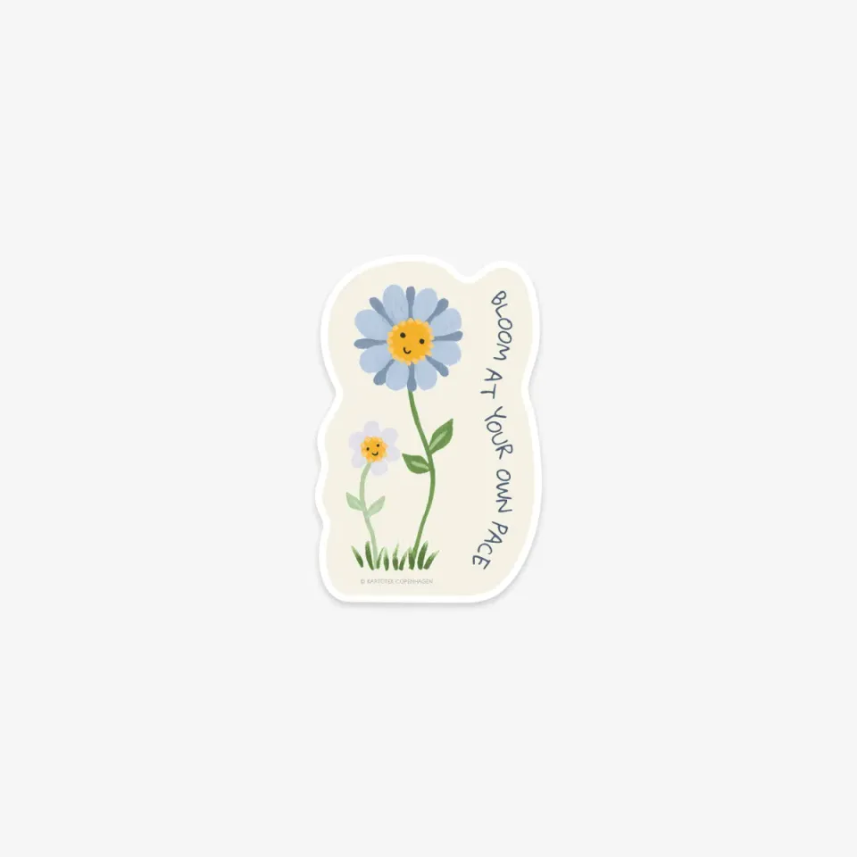 Kartotek Bloom sticker vinyle mat floral