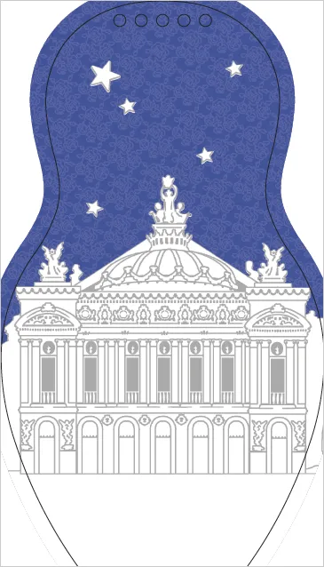 Minimiki Emma à l'Opéra carnet créatif stickers et bracelet