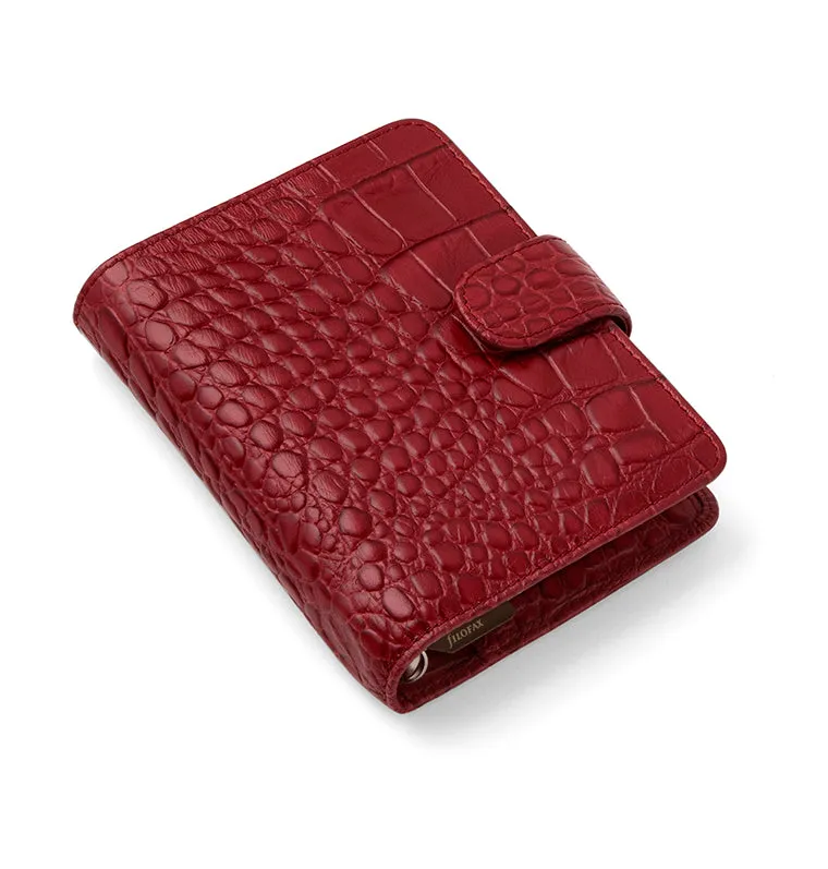 Filofax Classic Croc organiseur Pocket noir cuir