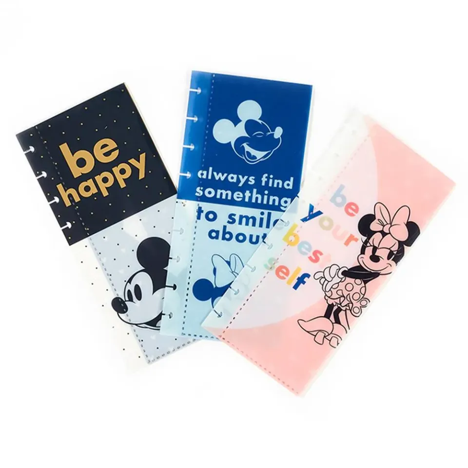 Happy Planner Disney Mickey Minnie pochettes x3 colorblock