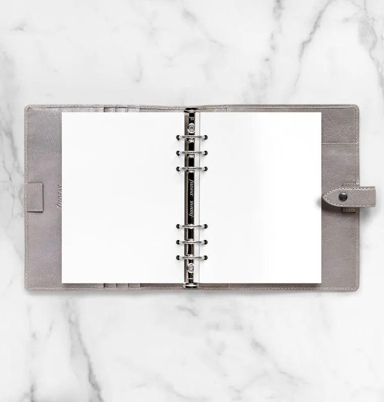 Filofax Classic recharge A5 feuillets unis blancs x25