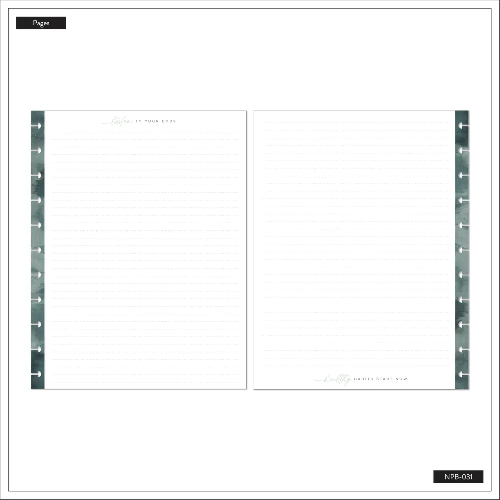 Happy Planner Heal From Within carnet Big pointillé 60 feuilles