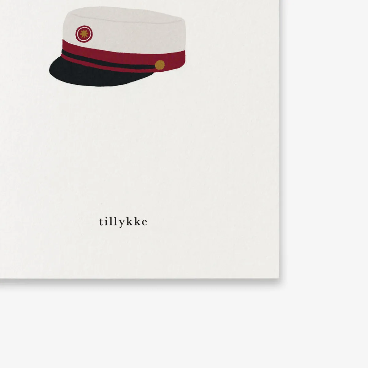 Kartotek Student petite carte tillykke rouge A7