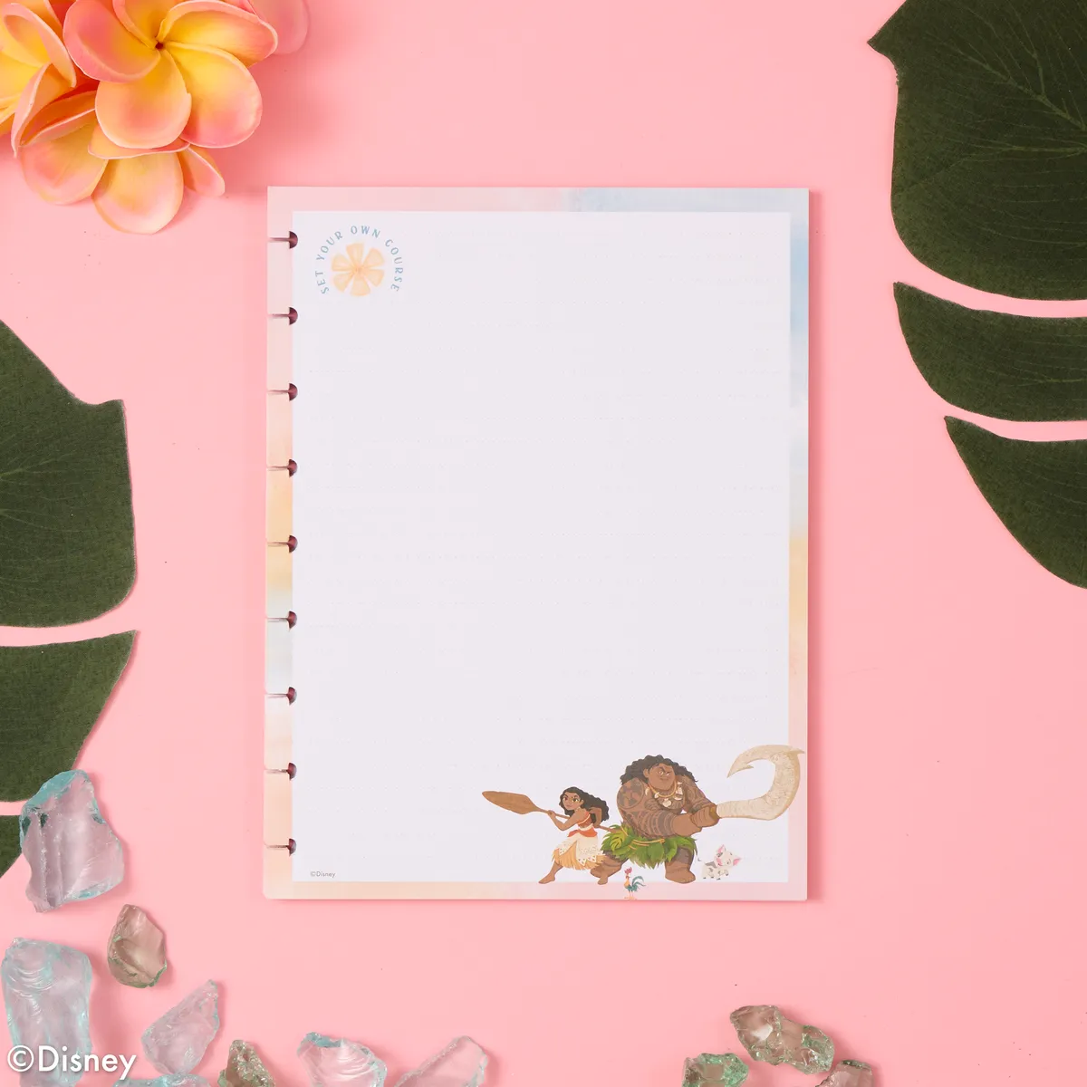 Happy Planner Disney Moana recharge papier classic 40 feuilles