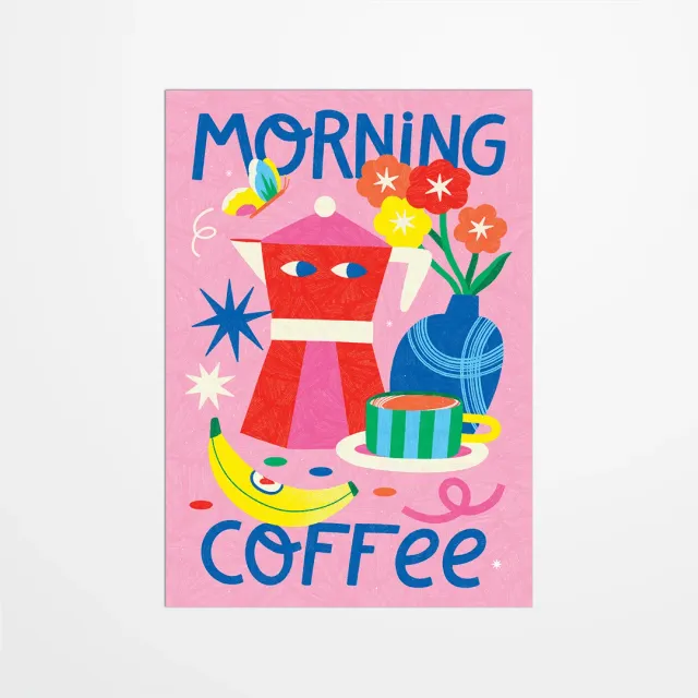 My365 Limistic Morning coffee carte postale