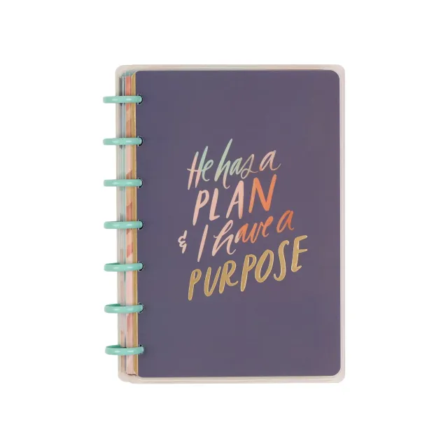 Happy Planner Watercolor Grace Faith mini carnet pointillé 60 feuilles