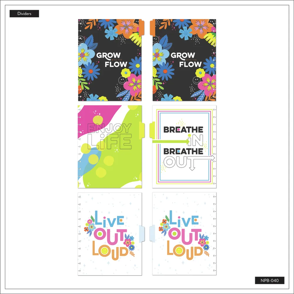 Happy Planner Joyful Expressions Big carnet pointillé 60 feuilles