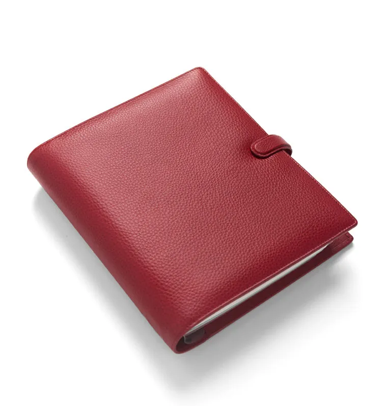 Filofax Finsbury organiseur cuir A5 rouge scarlet