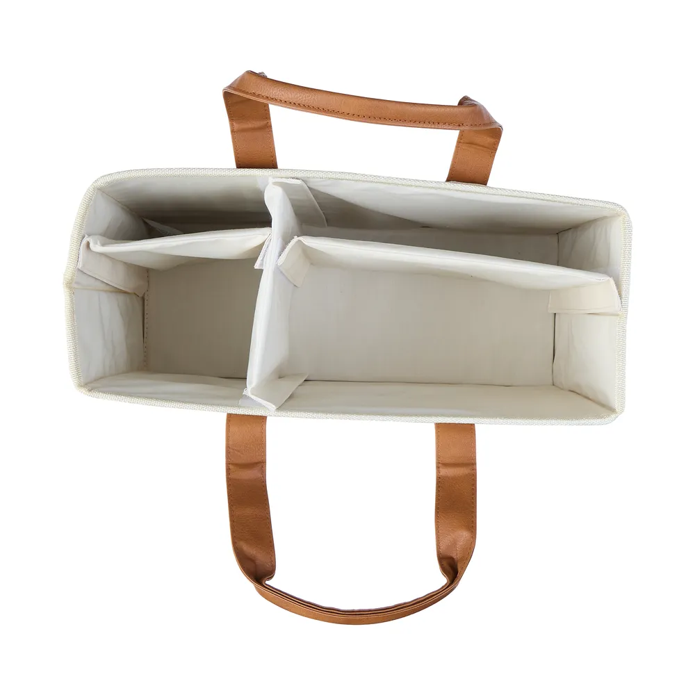 Happy Planner Tote Brown Natural sac planner simili cuir