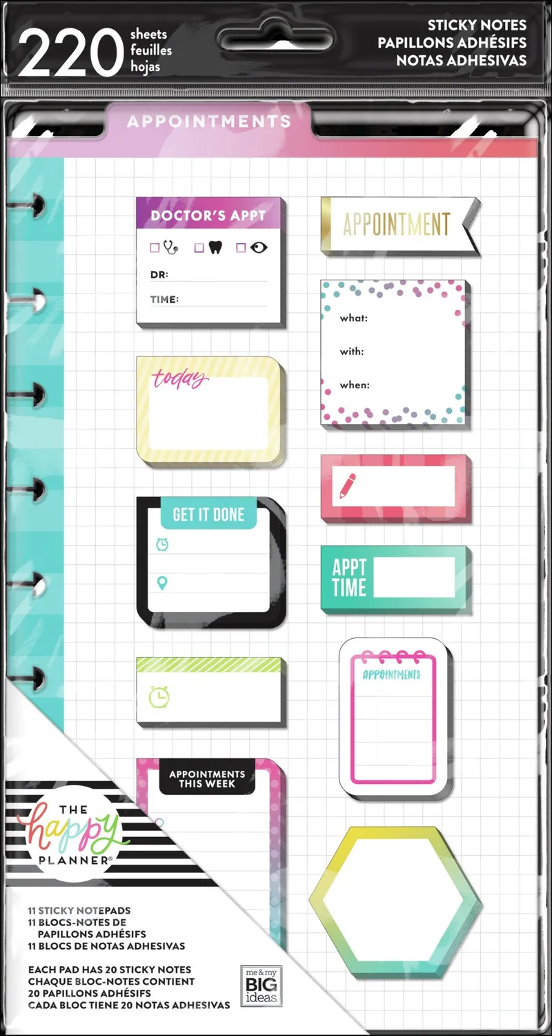 Happy Planner Teacher Checklist bundle classe Big 700 stickers