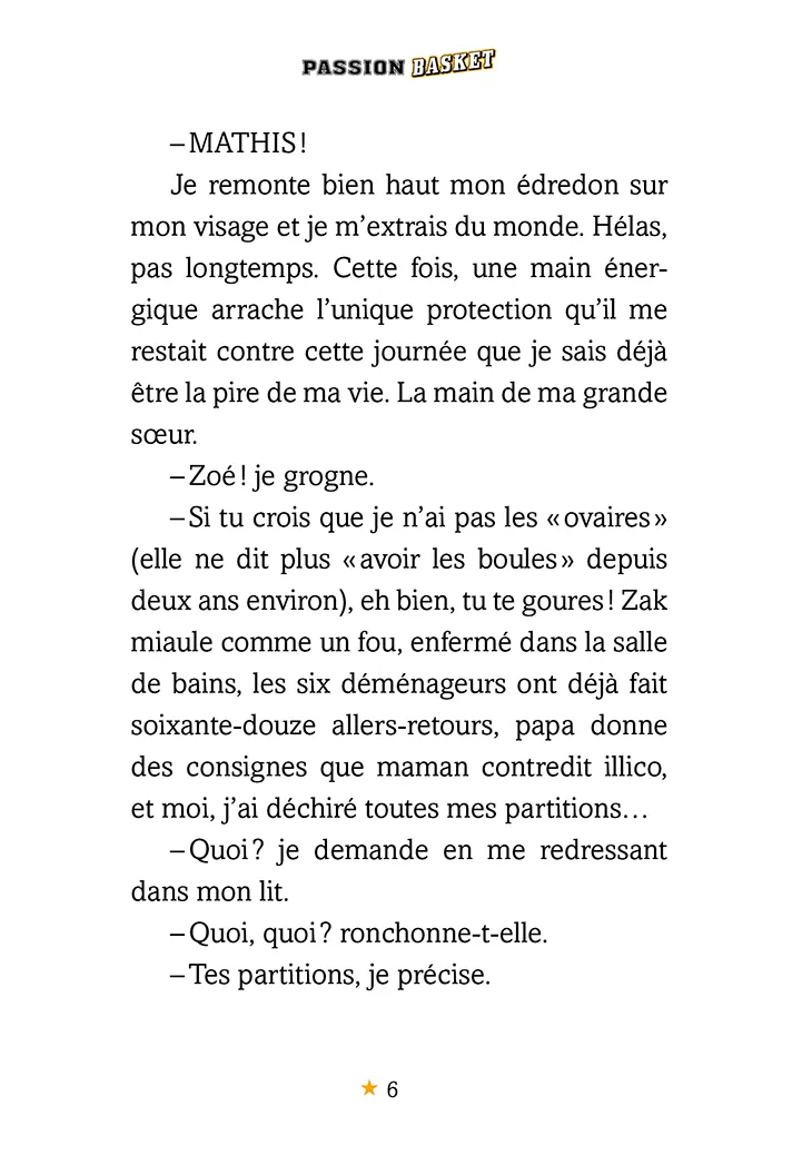 Frigobloc Passion Basket Nouveau club Tome 1 roman dès 9 ans
