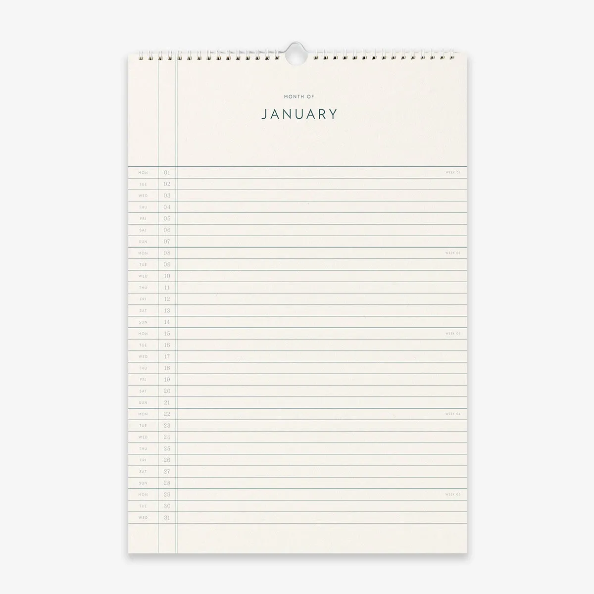 Kartotek Wall Calendar calendrier mural 2026 mensuel