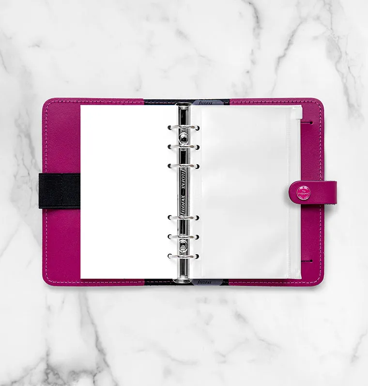Filofax Personal pochette transparente à zip