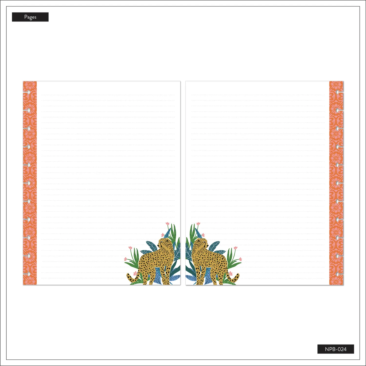 Happy Planner Big carnet pointillé Jungle 60 feuilles intercalaires