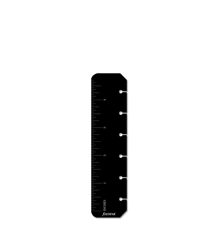 Filofax Classic marque-page règle Pocket noir