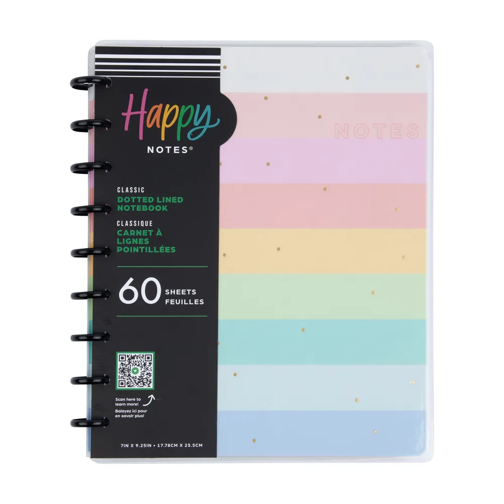 Happy Planner Happy Brights carnet Classic pointillé 60 feuilles