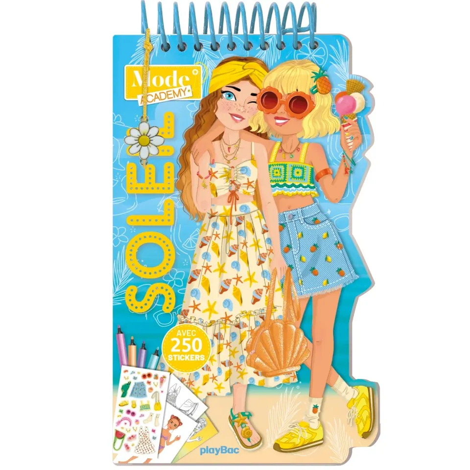 Frigobloc Mode Academy Soleil carnet créatif fille bracelet