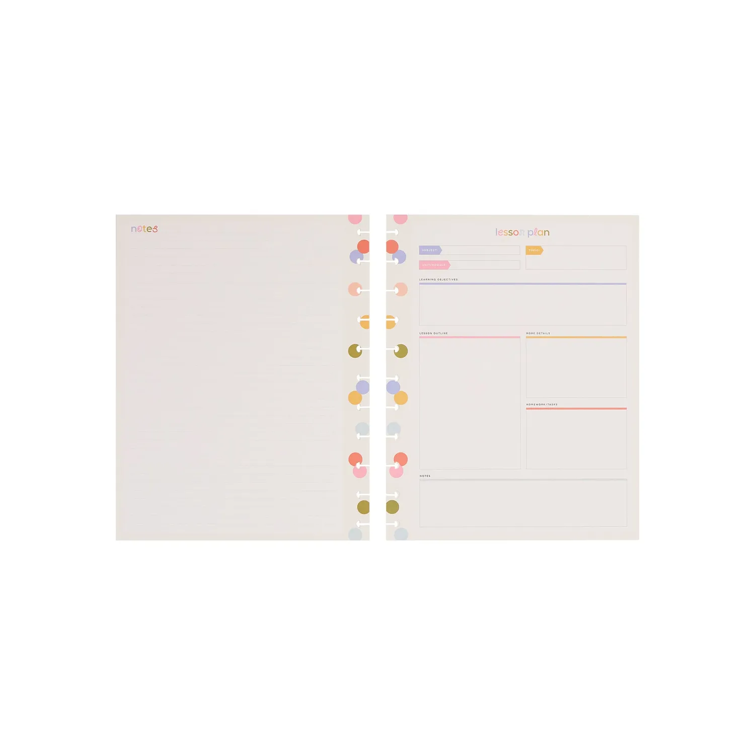 Happy Planner School Doodles papier Big 40 lecons ecole