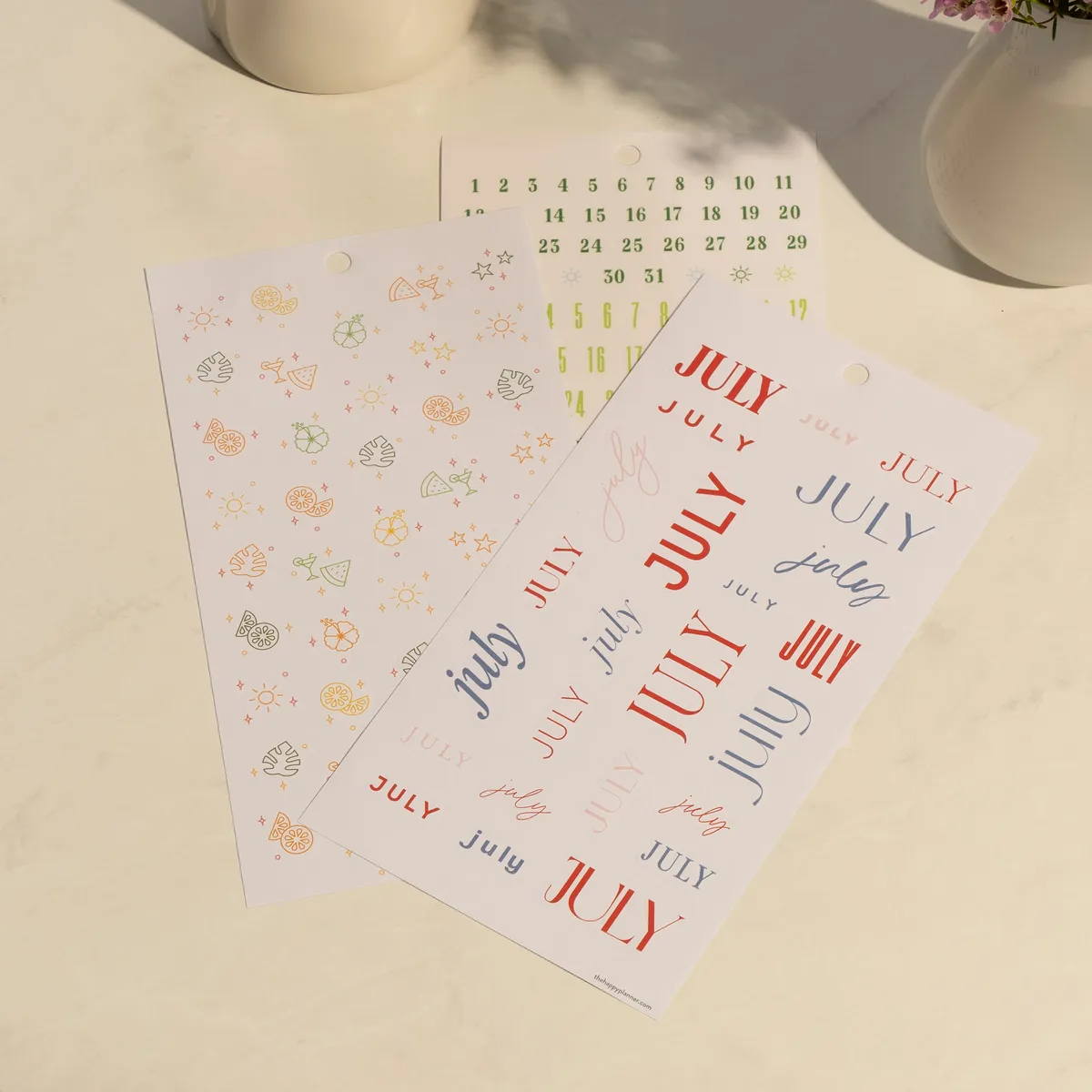 Happy Planner Colorful Months stickers classic 2218 mois