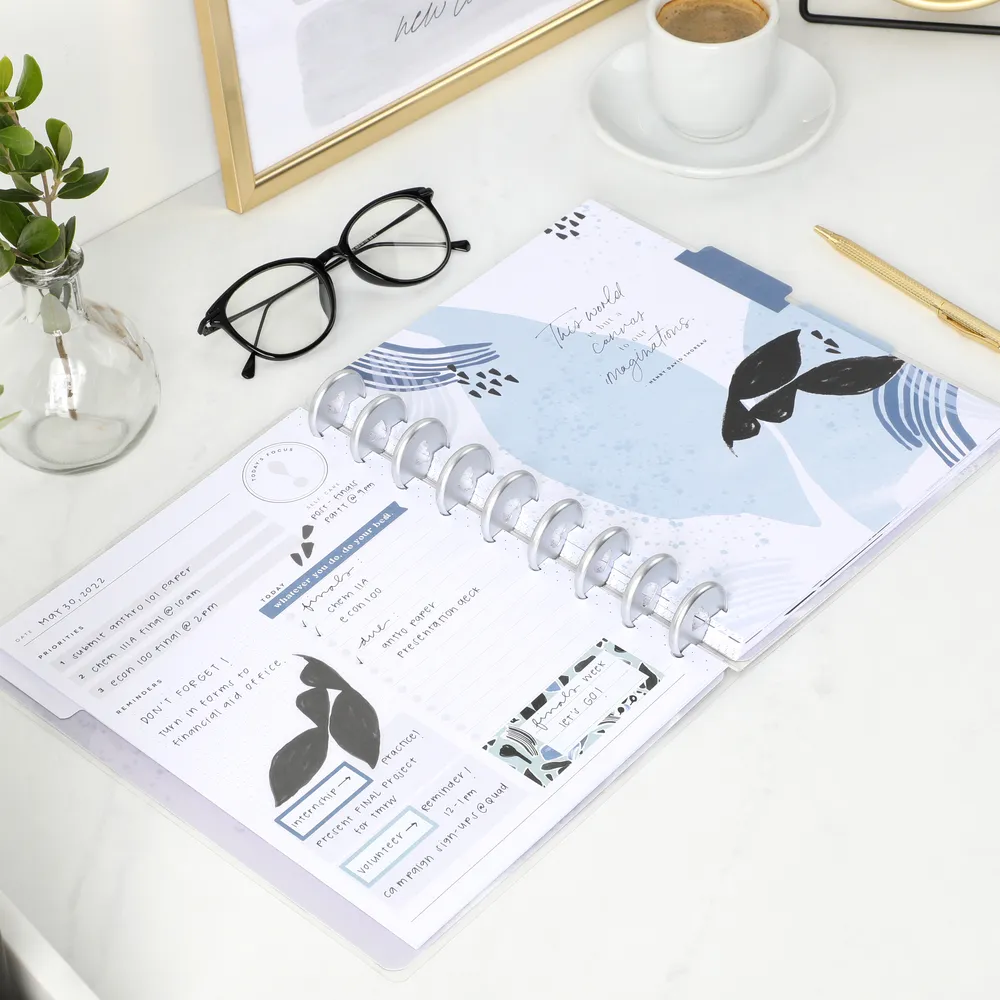 Happy Planner Funky Abstracts agenda journalier non daté 4 mois