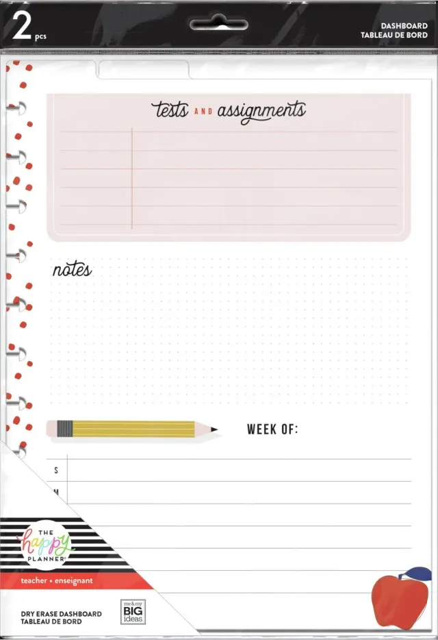 Happy Planner Fresh Start tableau effaçable Big