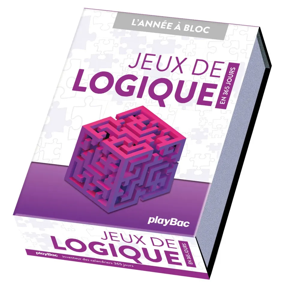 Frigobloc Jeux de Logique en 365 jours calendrier année à bloc énigmes