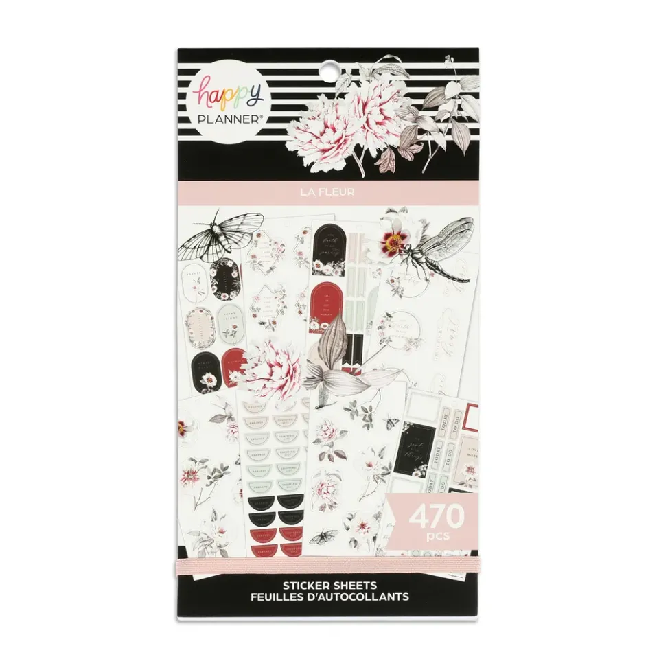 Me & my big ideas La Fleur stickers carnet 470 motifs floraux