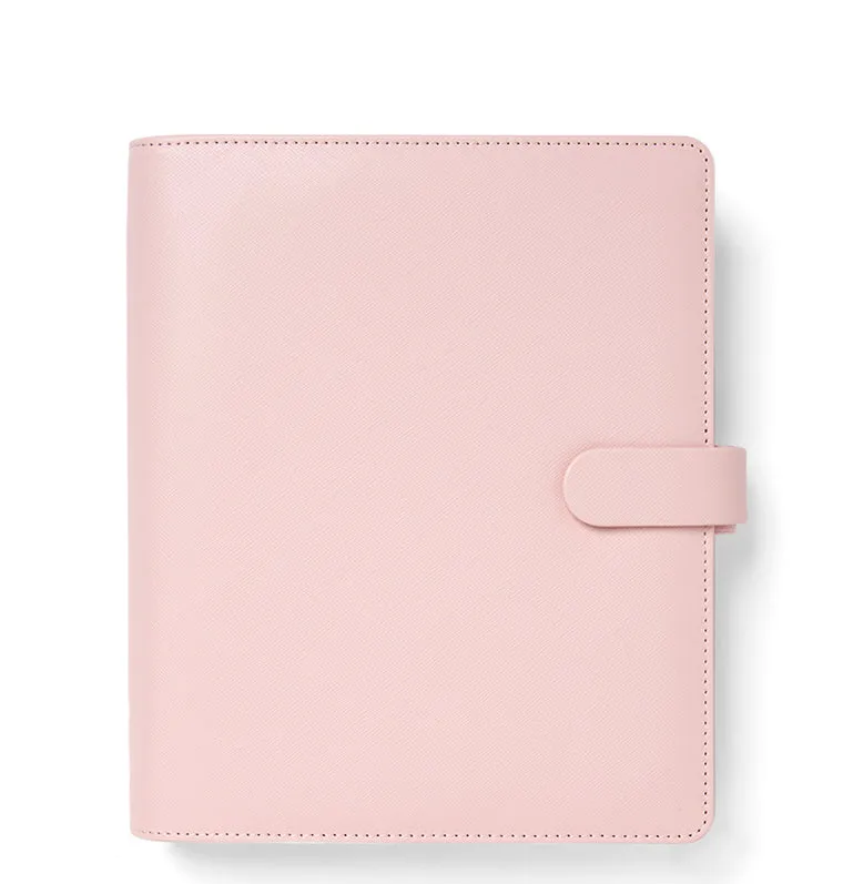 Filofax Saffiano organiseur A5 à anneaux noir grainé