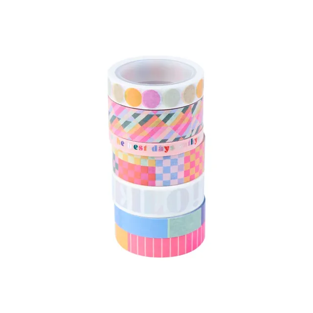 Happy Planner Building Blocks washi tape lot de 7 rouleaux