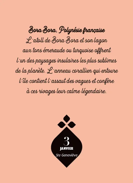 Frigobloc Géo Merveilles du Monde calendrier à bloc 365 jours