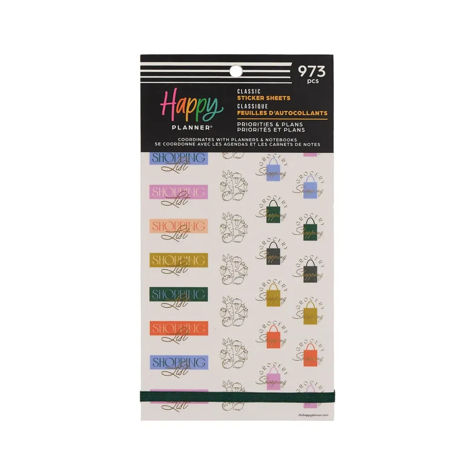 Happy Planner Priorities & Plans stickers Value Pack 973