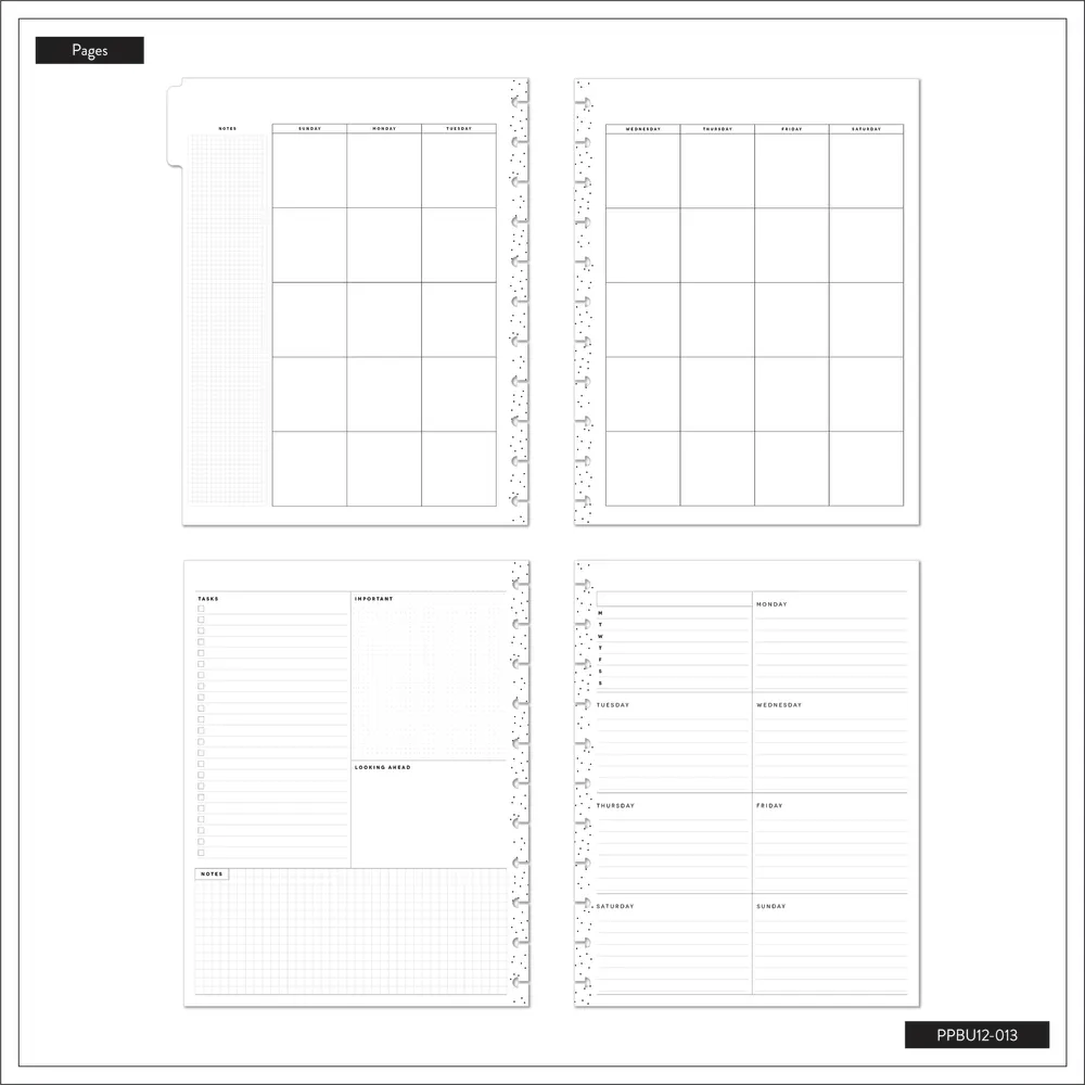 Happy Planner Bold Botanical agenda Big dashboard non daté