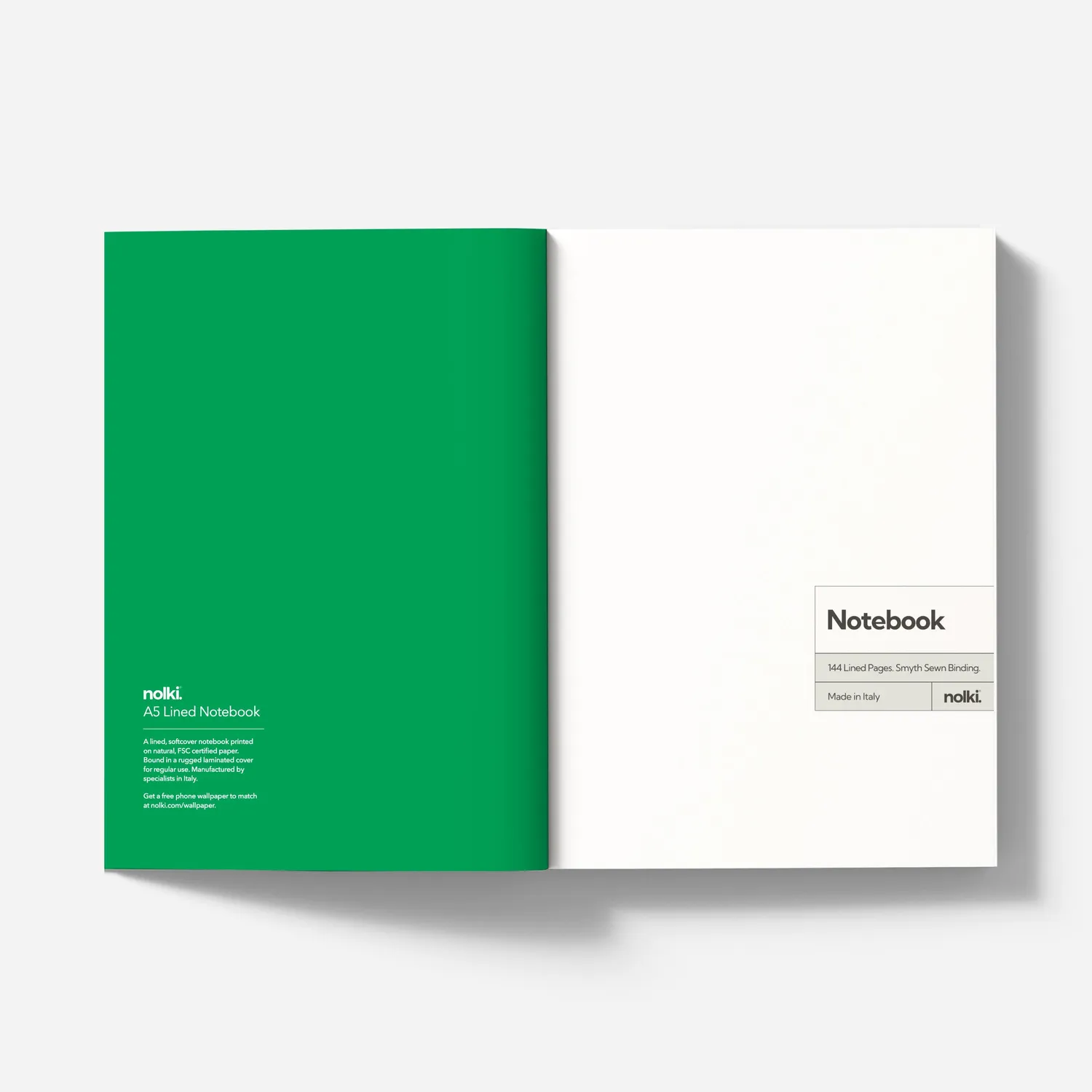 Nolki Glow carnet ligné A5 144 pages numérotées