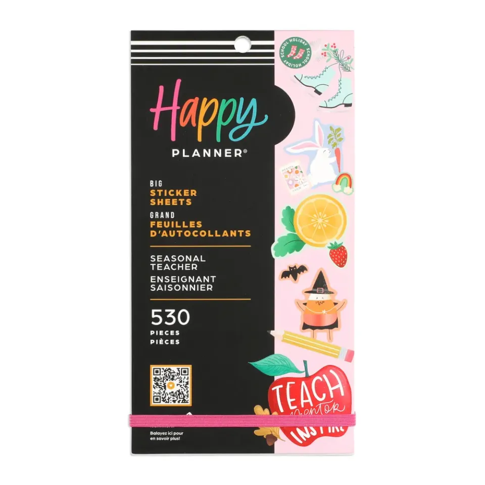 Happy Planner Big Teacher stickers prof 30 pages