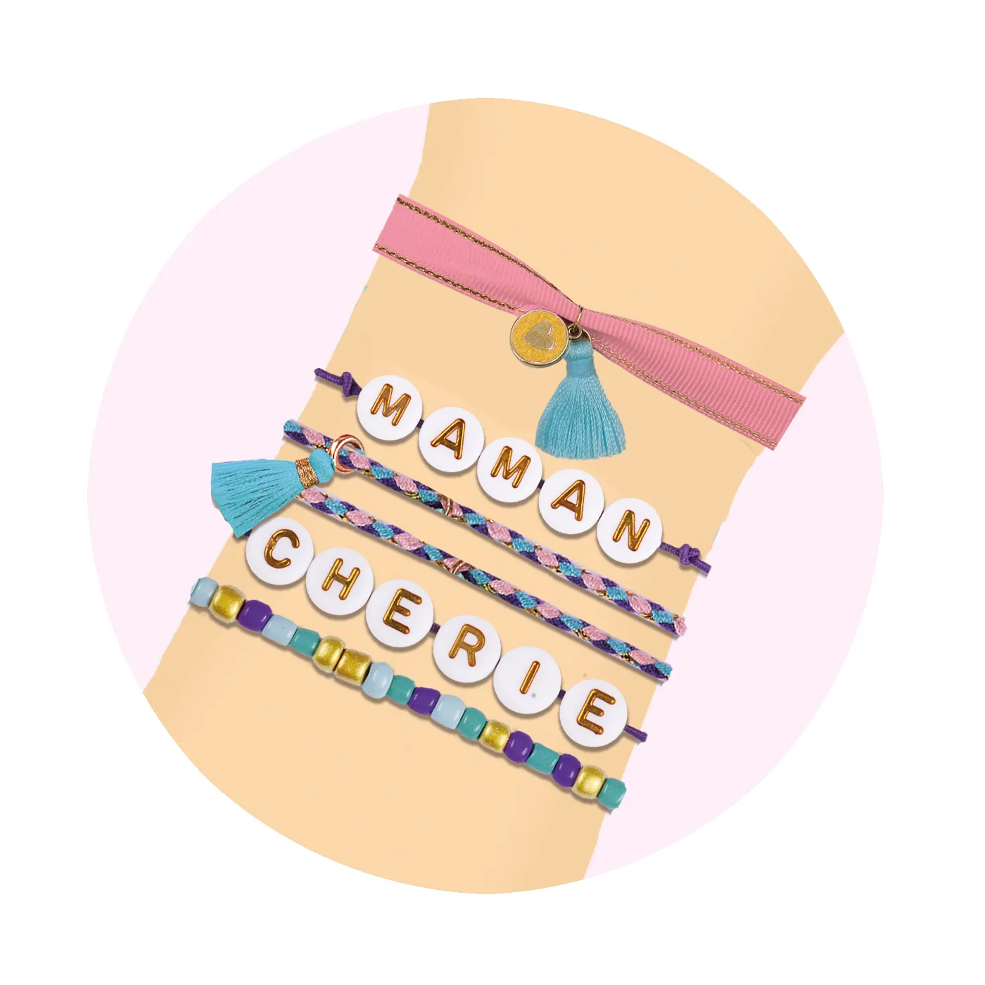 Frigobloc Coffret Bracelets Maman chérie kit 5 bracelets
