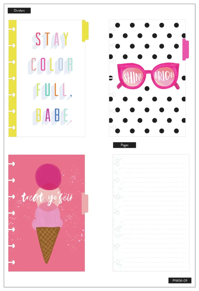 Me & my big ideas Happy Notes Pencil It In kit carnet mini pointillé