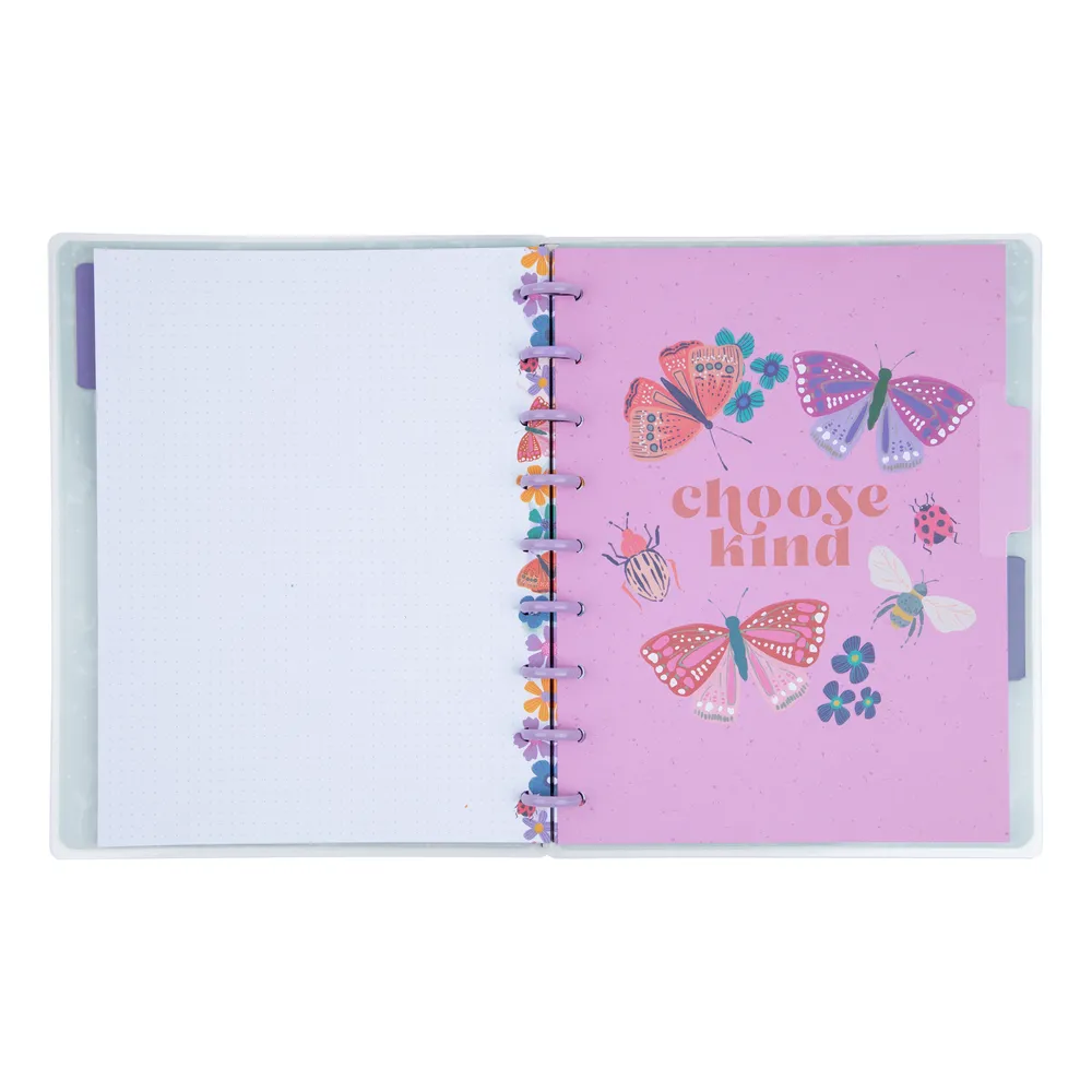 Happy Planner Midnight Botanical carnet Classic 60 feuilles checklist