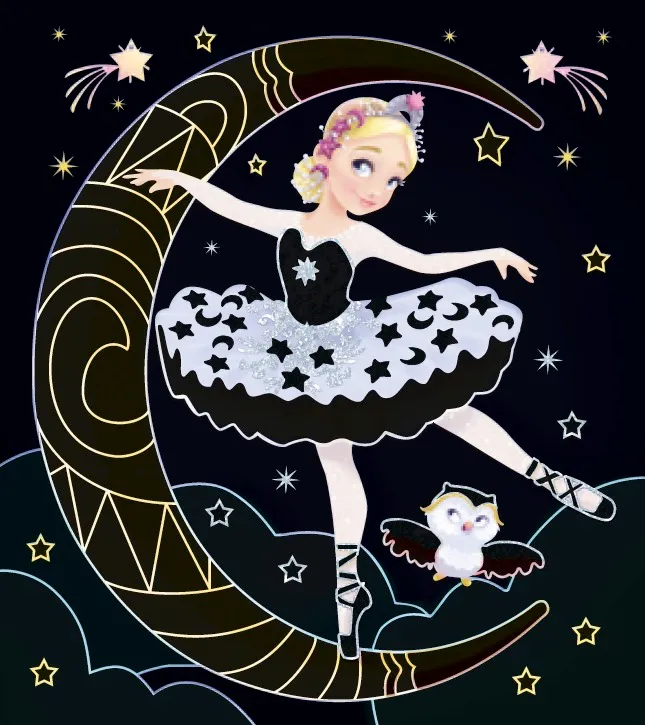 Frigobloc Mon coffret paillettes coffret créatif Danseuses paillettes
