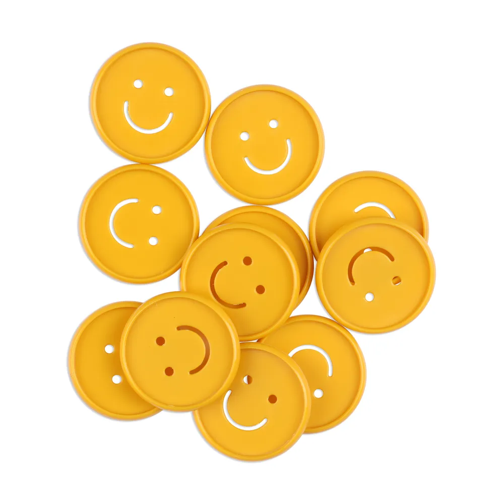 Happy Planner Smiley disques medium jaune doré 11 pièces
