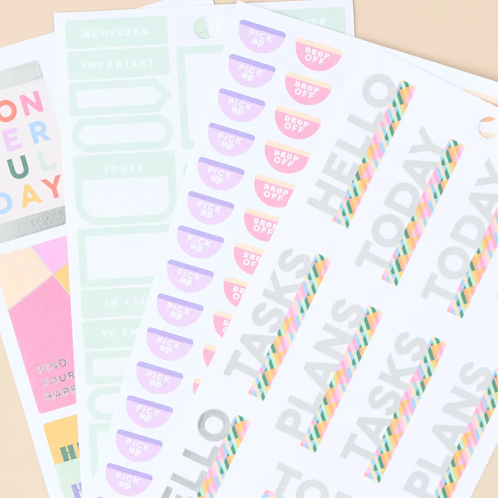 Happy Planner Building Blocks stickers lot 30 planches