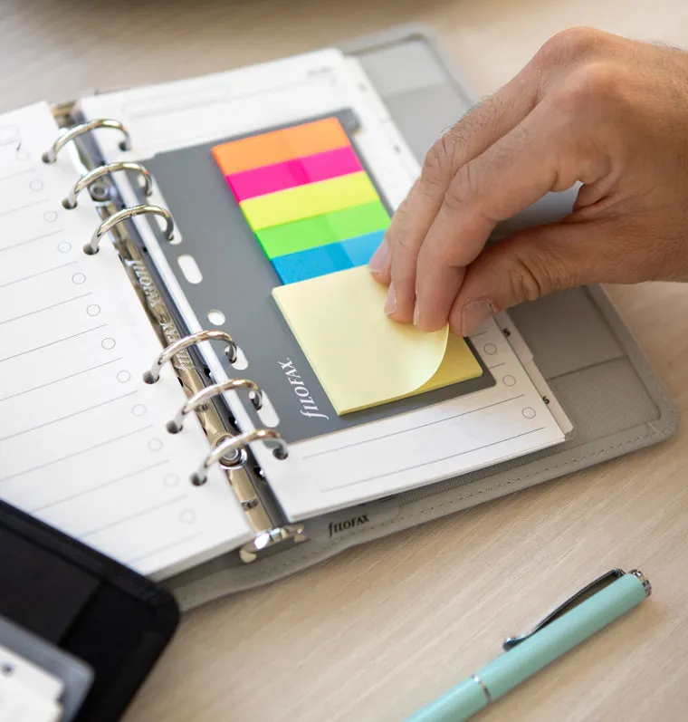 Filofax Classic mémo adhésif large 6 couleurs