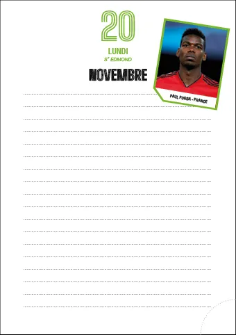 Frigobloc Foot agenda scolaire 2023-2024 page par jour