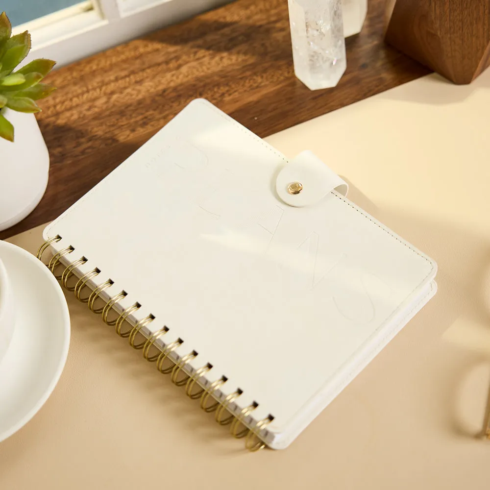 Happy Planner Citrine 2027 agenda spirale A5 ivoire lundi