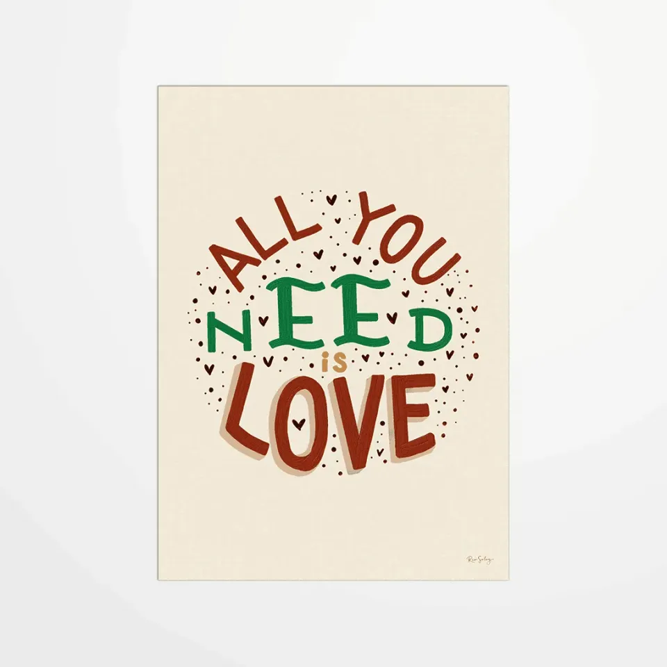 My365 Rio Soley All you need is love carte postale