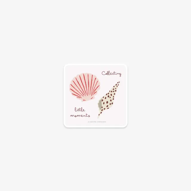 Kartotek Seashells sticker vinyle coquillages mat